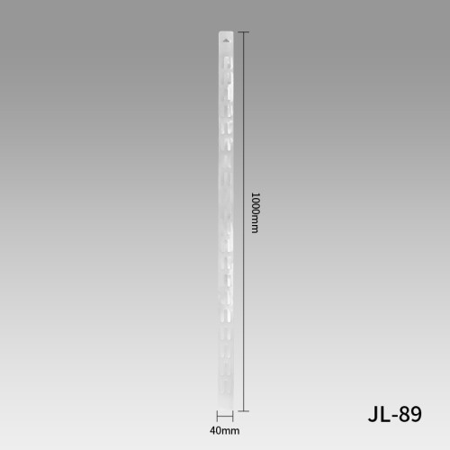 JL-89 Pvc Diagonal Grain Shelf Clip Display Strips | Hanging Merchandise Strips | for Snack Display
