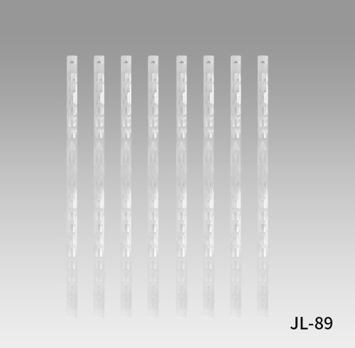 JL-89 Pvc Diagonal Grain Shelf Clip Display Strips | Hanging Merchandise Strips | for Snack Display