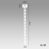 JL-92 White PP Clip Display Strips | Merchandise Strips | with Label Header for Snack Display