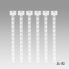 JL-92 White PP Clip Display Strips | Merchandise Strips | with Label Header for Snack Display