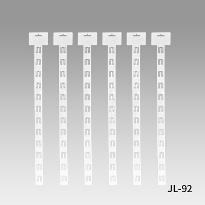 JL-92 White PP Clip Display Strips | Merchandise Strips | with Label Header for Snack Display