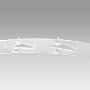 JL-95 Clear Clip Display Strips | Merchandise Strips | with Label Header for Snack Display