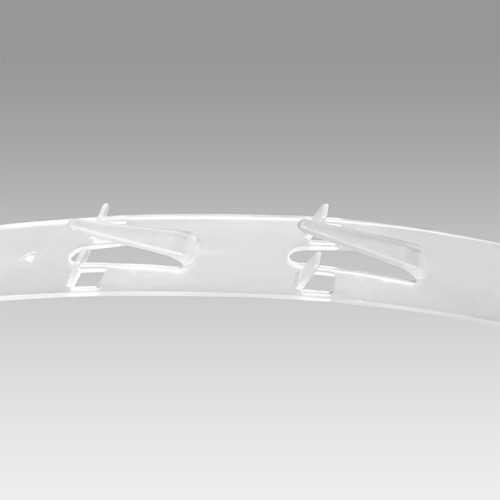 JL-95 Clear Clip Display Strips | Merchandise Strips | with Label Header for Snack Display
