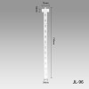 JL-96 White PP Clip Display Strips | Merchandise Strips | with Label Header for Snack Display