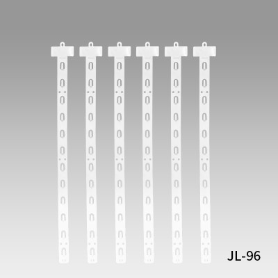 JL-96 White PP Clip Display Strips | Merchandise Strips | with Label Header for Snack Display