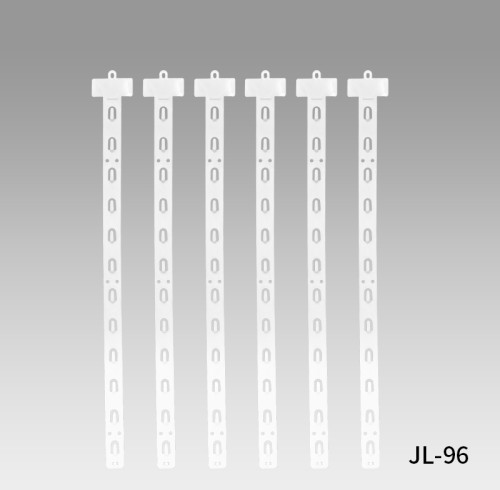 JL-96 White PP Clip Display Strips | Merchandise Strips | with Label Header for Snack Display