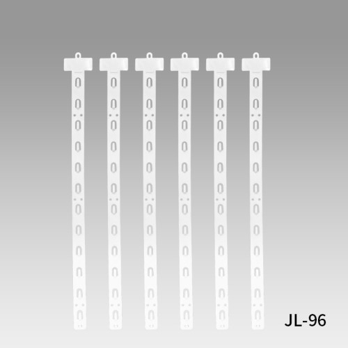JL-96 White PP Clip Display Strips | Merchandise Strips | with Label Header for Snack Display