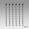 JL-97 Metal Clip Display Strips | Merchandise Strips | with Label Header for Snack Display