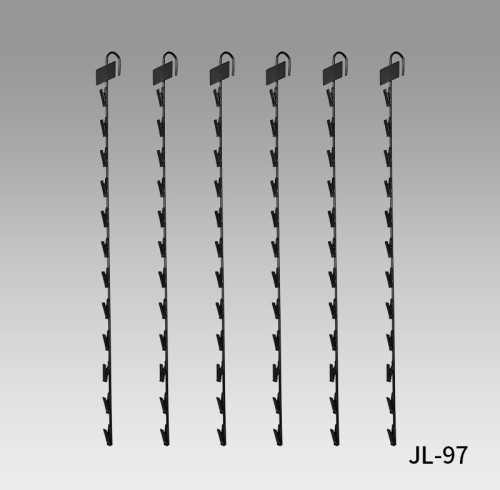 JL-97 Metal Clip Display Strips | Merchandise Strips | with Label Header for Snack Display