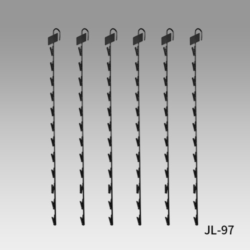 JL-97 Metal Clip Display Strips | Merchandise Strips | with Label Header for Snack Display