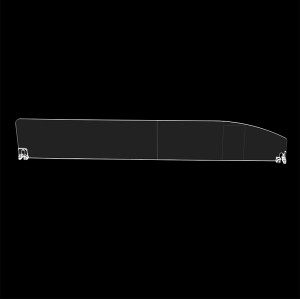 JL-31 Shelf Divider | Transparent PET Shelf Partition | 120mm/60mm for Retail Display