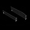 JL-31T Shelf Divider | Transparent PET Shelf Partition | Retail Display Shelf Organizer