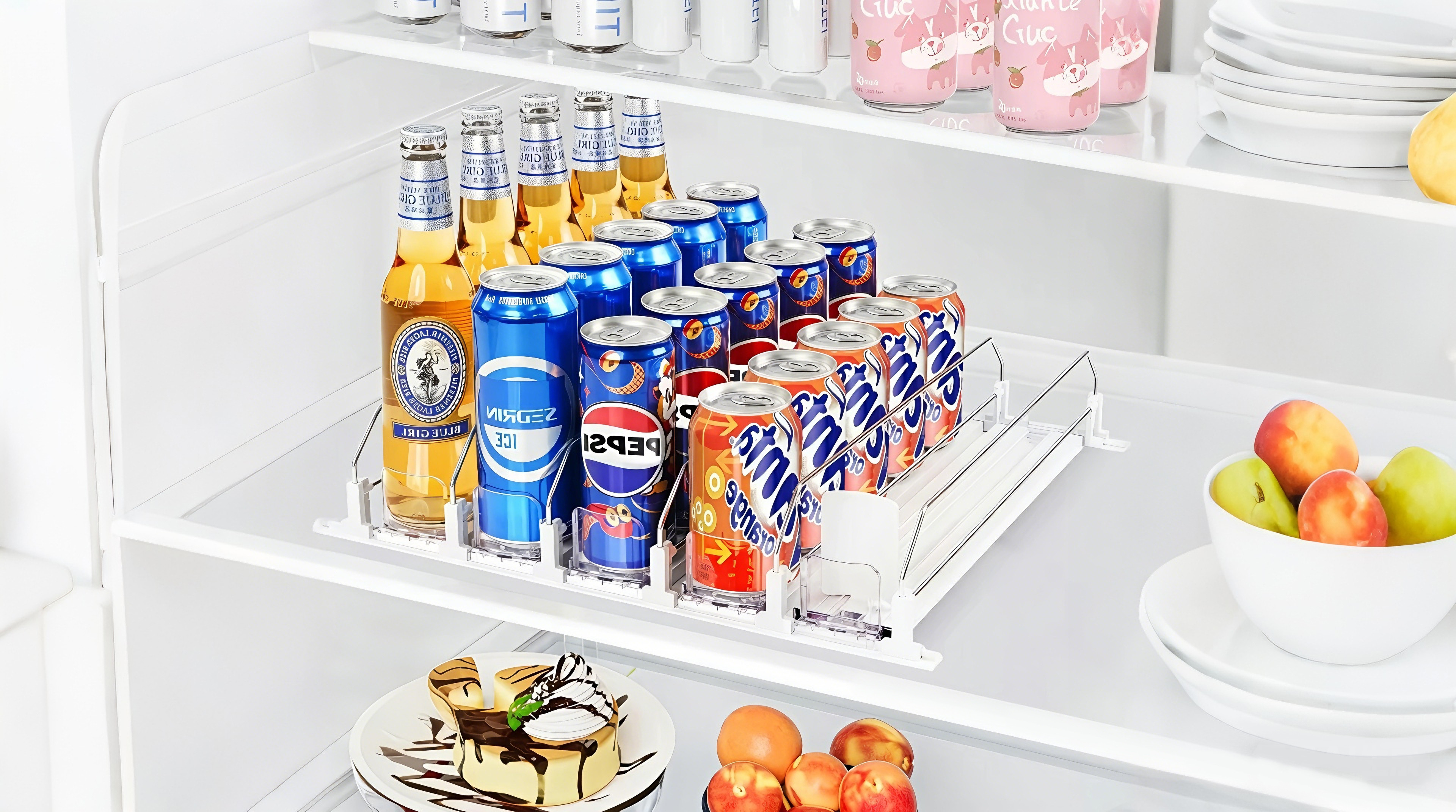 Organized supermarket shelves with products neatly faced
