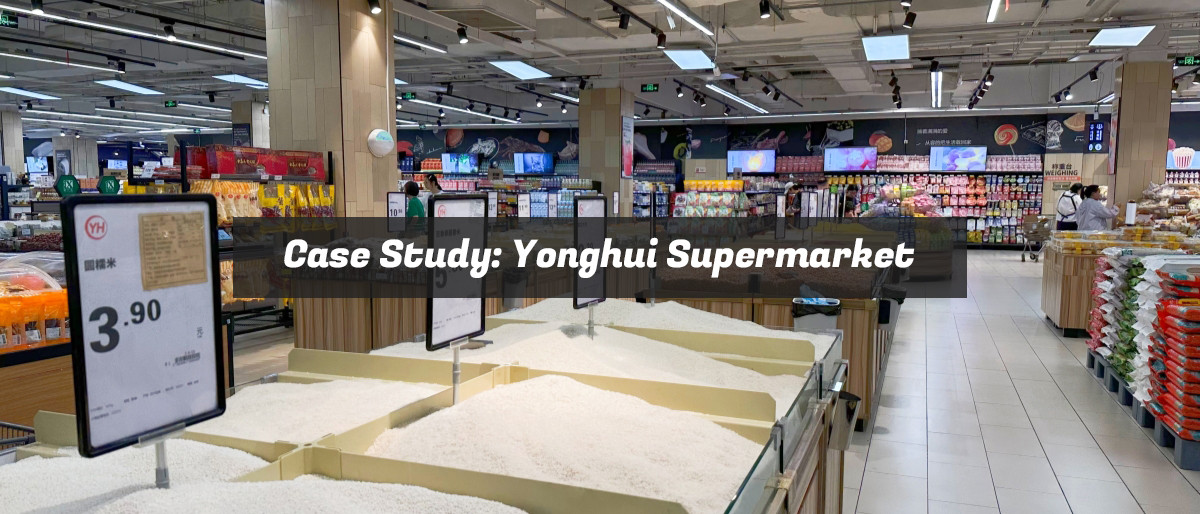 Yonghui Supermarket — China's leading fresh-food chain, equipped with VIGO DISPLAY's shelf labeling and display solutions.
