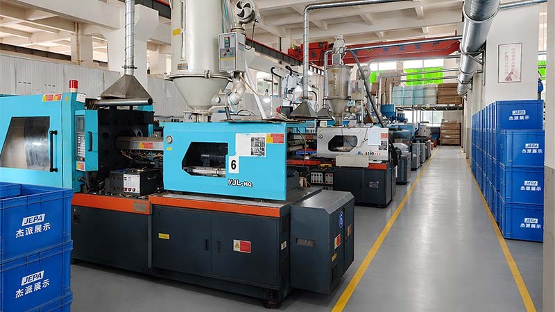 Industrial manufacturing facility with machinery and production lines