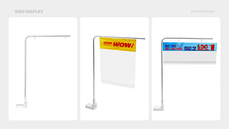 Hero Product: JR-1 Custom Tall Magnetic Shelf Sign Holder