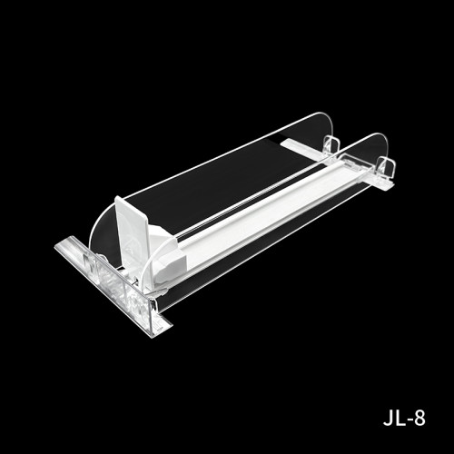 JL-8 Cable Damping Shelf Pusher | Silent Slow Feed | Clear Side Guard | for Small Bottle Display