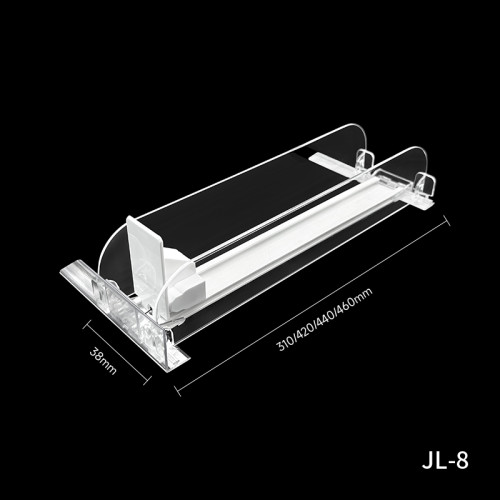 JL-8 Cable Damping Shelf Pusher | Silent Slow Feed | Clear Side Guard | for Small Bottle Display