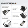JL-16A Single Lane Magnetic Shelf Pusher | Spring Loaded | for Supermarket Merchandising Display
