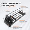 JL-16B Dual Lane Magnetic Shelf Pusher | Automatic Beverage Organizer | for Supermarket Merchandising