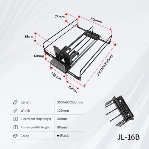 JL-16B Dual Lane Magnetic Shelf Pusher | Automatic Beverage Organizer | for Supermarket Merchandising