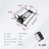 JL-16B Dual Lane Magnetic Shelf Pusher | Automatic Beverage Organizer | for Supermarket Merchandising