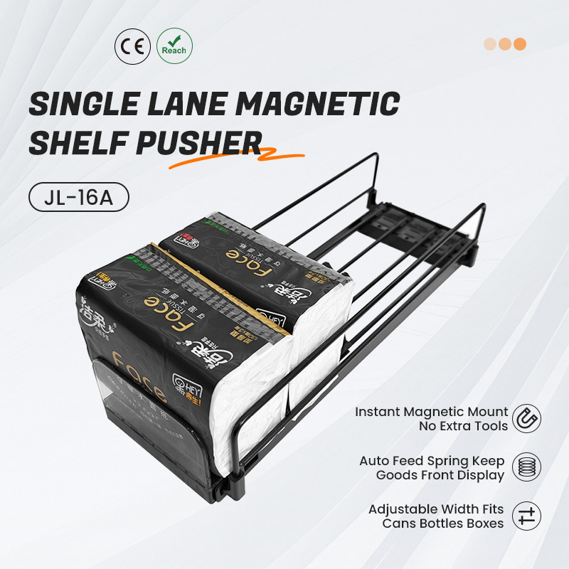 Magnetic Shelf Pusher
