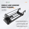 JL-17A Single Lane Hanging Shelf Pusher | Hook on Installation | for Supermarket Merchandising Display
