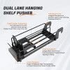 JL-17B Dual Lane Hanging Shelf Pusher | Hook on Installation | for Supermarket Merchandising Display