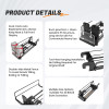 JL-17B Dual Lane Hanging Shelf Pusher | Hook on Installation | for Supermarket Merchandising Display