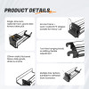 JL-18A Single Lane Hanging Shelf Pusher | Hook on Installation | for Supermarket Merchandising Display
