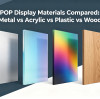 POP Display Materials Compared: Metal vs Acrylic vs Plastic vs Wood | VIGO DISPLAY