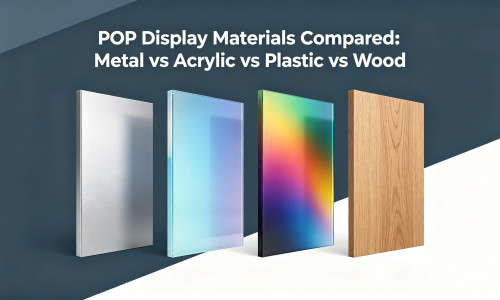 POP Display Materials Compared: Metal vs Acrylic vs Plastic vs Wood | VIGO DISPLAY