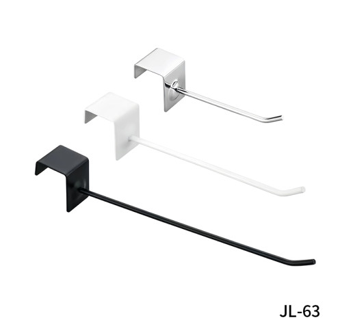 JL-63 Square Tube Display Hooks | Crossbar Display Hooks | for Retail Merchandise Display