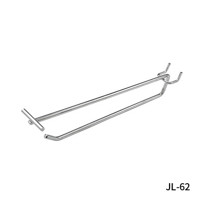JL-62 Pegboard Price Tag Hooks | Double Wire T-Top Label Holder Hooks | for Merchandise Display
