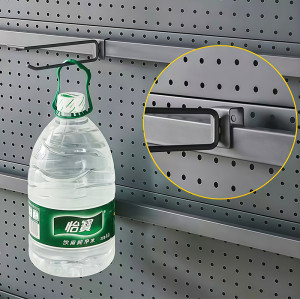 JL-64 Square Tube Display Hooks | Crossbar Display Hooks | with T Bar Stop Bar | for Merchandise Display