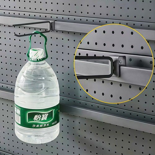 JL-64 Square Tube Display Hooks | Crossbar Display Hooks | with T Bar Stop Bar | for Merchandise Display