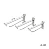 JL-65 Double Prong Slatwall Hooks | Double Wire T-Top Label Holder Hooks | for Merchandise Display