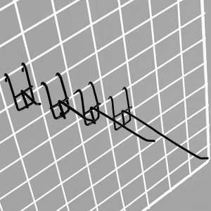 JL-68 Gridwall Hook | Metal Wire Grid Hook | for Retail Store Mesh Panel Display Hanging Merchandise