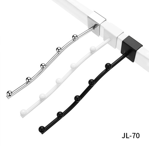 JL-70 Square Tube Waterfall Display Hook | Apparel Faceout Hook | for Clothing Store Apparel Rack