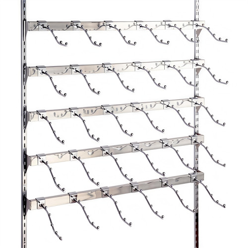 JL-70 Square Tube Waterfall Display Hook | Apparel Faceout Hook | for Clothing Store Apparel Rack