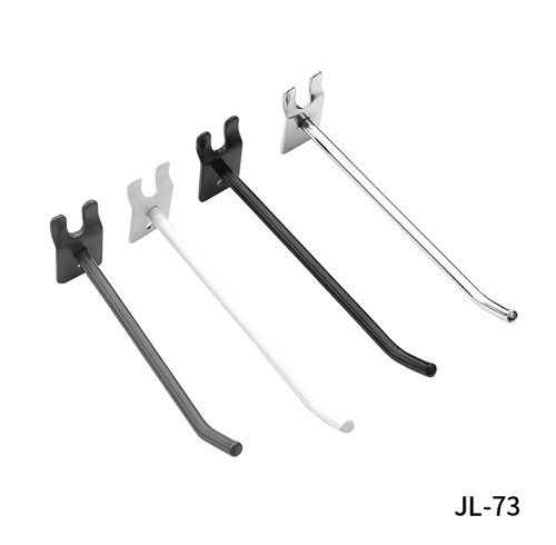 JL-73 Slatwall Hook | Single Wire Prong Hook | for Retail Shop Display Slatwall Panel Merchandising