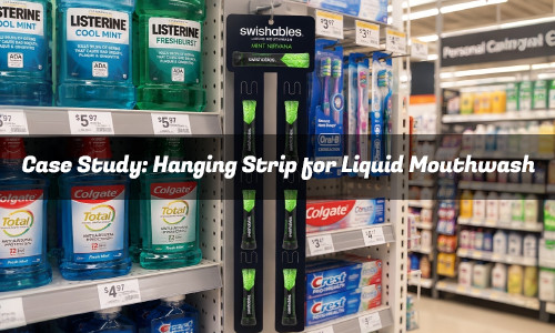 VIGO DISPLAY × Swishables: Custom Hanging Merchandise Strip for Liquid Mouthwash Sticks