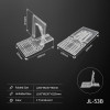 JL-53B Magnetic Shelf Merchandise Back Support | Pusher Stand | for Shelf Merchandise Display
