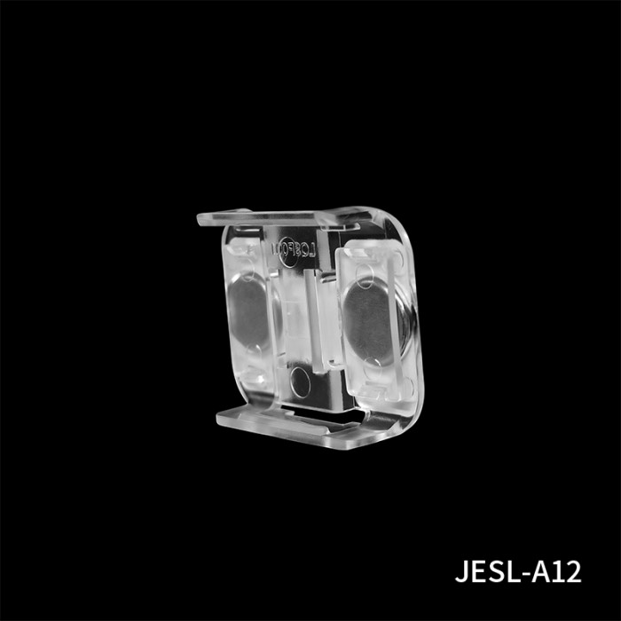 JESL-A12 Clear ESL Magnetic Holder | Electronic Shelf Label Holder | ESL Magnet Mount for Gondola Shelf