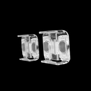JESL-A12 Clear ESL Magnetic Holder | Electronic Shelf Label Holder | ESL Magnet Mount for Gondola Shelf