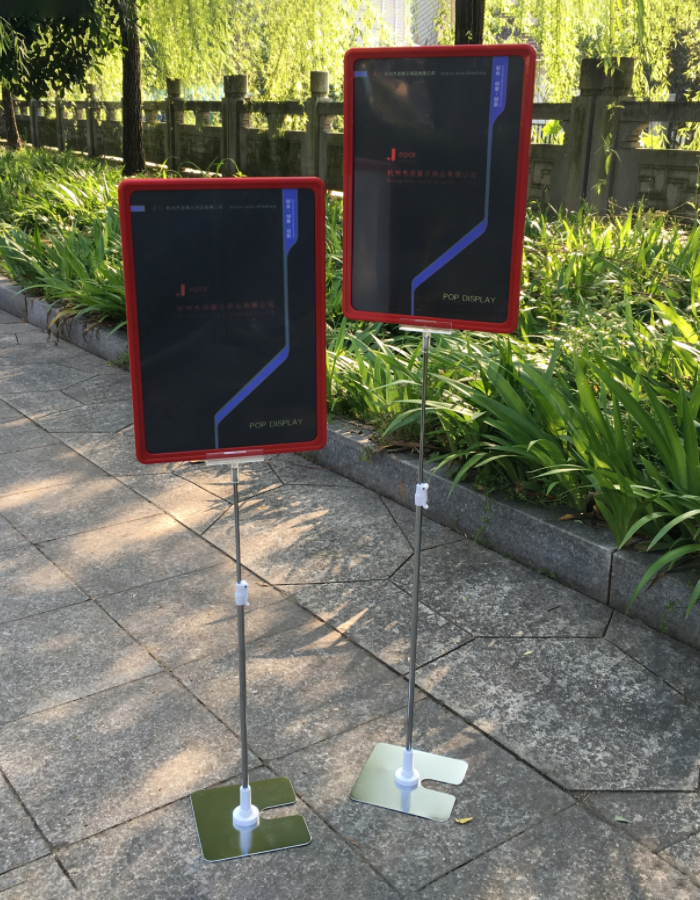 Sign stand usage scenario