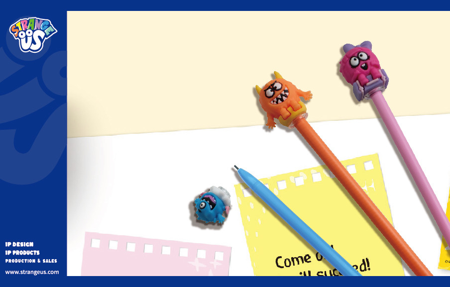 Cute Monster Click Pens