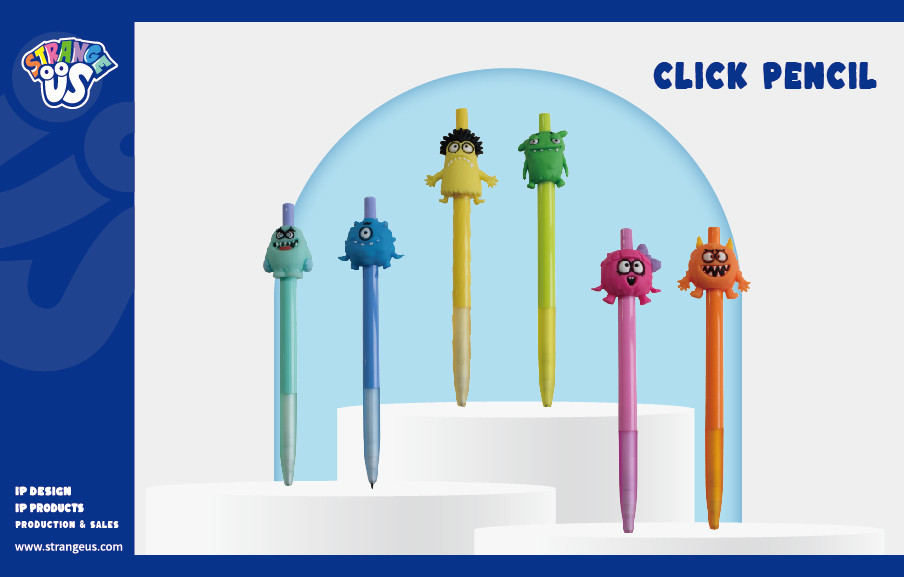 Cute Monster Click Pens