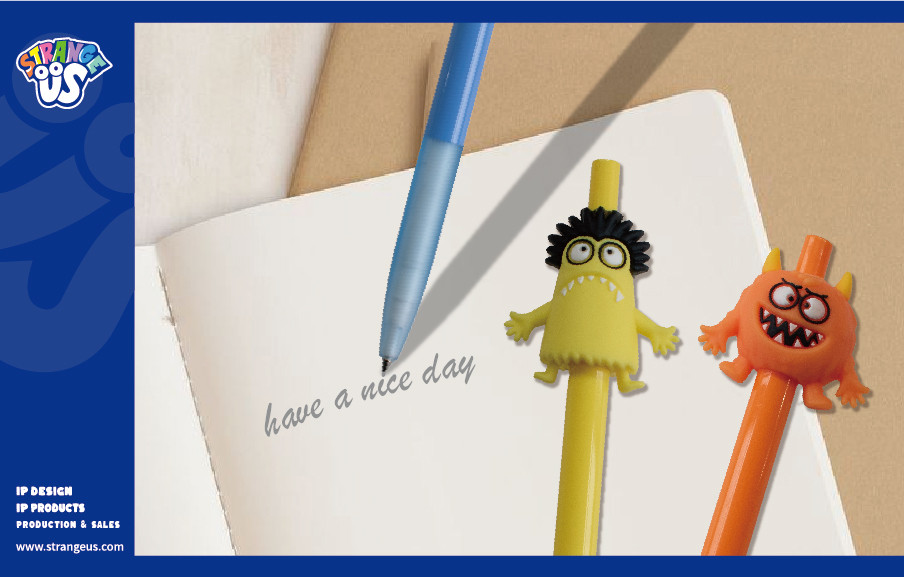 Cute Monster Click Pens